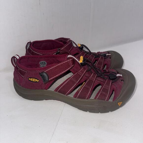 KEEN Newport H2 Mens Burgundy Gorpcore Outdoor Sport Hiking Sandals Shoes Size 6 - Picture 5 of 14